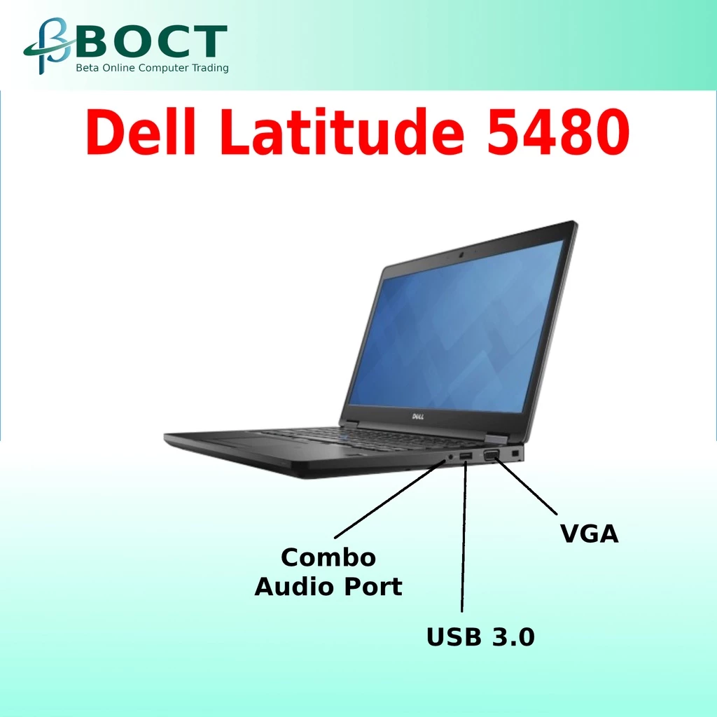 Refurbished Dell Latitude 5480 / Intel Core i5 6th Gen / Windows 10 Pro / Optional RAM / Optional SSD - Image 3