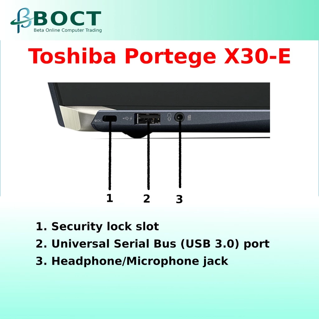 Refurbished Ultralight Toshiba Portege X30-E / Intel Core i5 8th Gen / 13.3" Full HD touchscreen / Windows 11 Pro / - Image 2