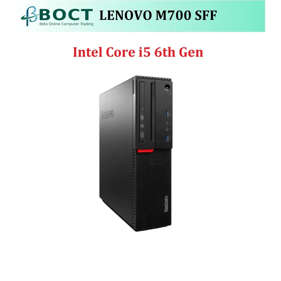 Lenovo ThinkCentre M700 SFF/Intel Core i5 6th Gen/Optional Ram/Optional HDD or SSD/VGA/DisplayPort/W10P/Refurbished - Image 2