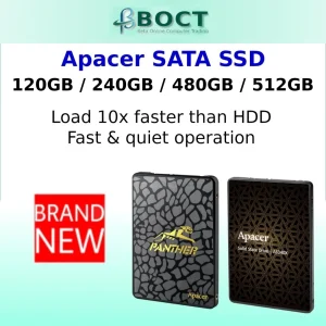 Apacer SATA SSD / 120GB / 240GB / 480GB / 512GB / Upgrade from Hard Drive / by Beta Online