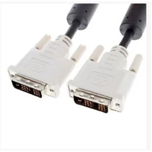 (Refurbished) DVI Cable Male (M) to Male (M) 18+1 Pin 1.8M White
