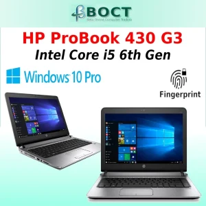 HP ProBook 430 G3 Intel Core i5 6th Gen 13.3 inches HD screen Win 10 Pro REFURBISHED