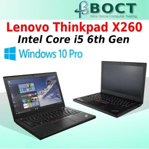 Refurbished Lenovo ThinkPad X260 / Intel Core i5 6th Gen / 12.5-inch HD screen / Windows 10 Pro