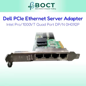 Dell Intel Pro/1000 VT Ethernet Server Card | 4-ports Network Card | 0H092P | Used/taken out unit | (Refurbished)