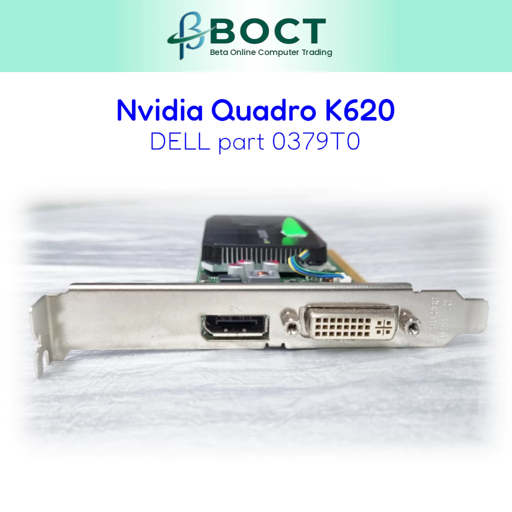 NVIDIA Quadro K620 | 2GB DDR3 | DVI Display Port | Low Profile Graphics Card | Dell 0379T0 | pulled-out item - Image 2