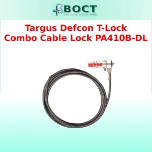 Targus Defcon T-Lock Combo Cable Lock PA410B-DL