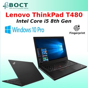 Refurbished Lenovo ThinkPad T480 / Intel Core i5 8th Gen / 14-inch Full HD 1920 x 1080 IPS screen / Windows 10 Pro