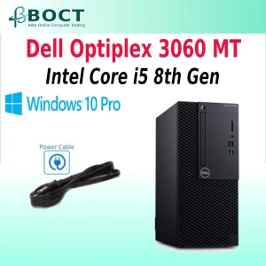Refurbished Dell OptiPlex 3060 MT/Intel Core i5 8th Gen/Optional RAM/Optional HDD or SSD/VGA/HDMI/DisplayPort/W10P