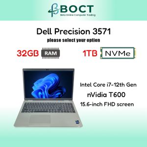 Refurbished Dell Precision 3571 | Intel Core i7 12th Gen | Optional RAM or Storage size | nVidia T600 | Windows 11 Pro