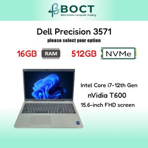 Refurbished Dell Precision 3571 | Intel Core i7 12th Gen | Optional RAM or Storage size | nVidia T600 | Windows 11 Pro