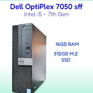 Refurbished Dell OptiPlex 7050 SFF | Intel Core i5 7th Gen | Optional RAM | Optional HDD or SSD | VGA | HDMI | DisplayPort | Windows 10 Pro