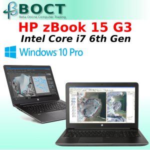 Refurbished HP zBook 15 G3 / FHD / Intel 6th Gen / Windows 10 Pro / VGA / HDMI