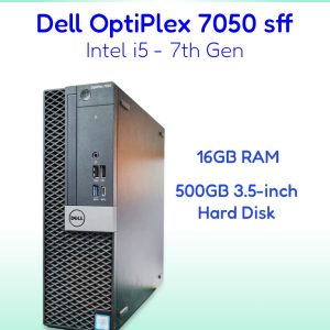 Refurbished Dell OptiPlex 7050 SFF | Intel Core i5 7th Gen | Optional RAM | Optional HDD or SSD | VGA | HDMI | DisplayPort | Windows 10 Pro