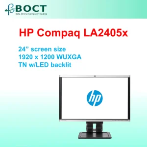 Refurbished HP Compaq LA2405x / 24" screen size / WUXGA / TN w/LED backlit / VGA / DisplayPort / DVI