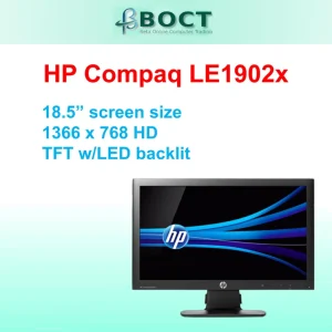 Refurbished HP Compaq LE1902x / 18.5" screen size / HD / TFT w/LED backlit / VGA