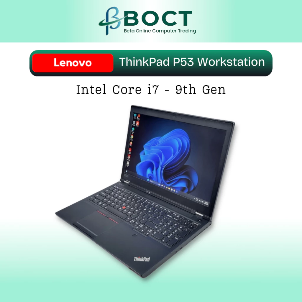 Refurbished Lenovo ThinkPad Mobile Workstation P53 / Intel Core i7 9th Gen / 15.6-inch UHD / Windows 11 Pro - Image 3