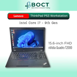 Refurbished Lenovo ThinkPad Mobile Workstation P53 / Intel Core i7 9th Gen / 15.6-inch UHD / Windows 11 Pro