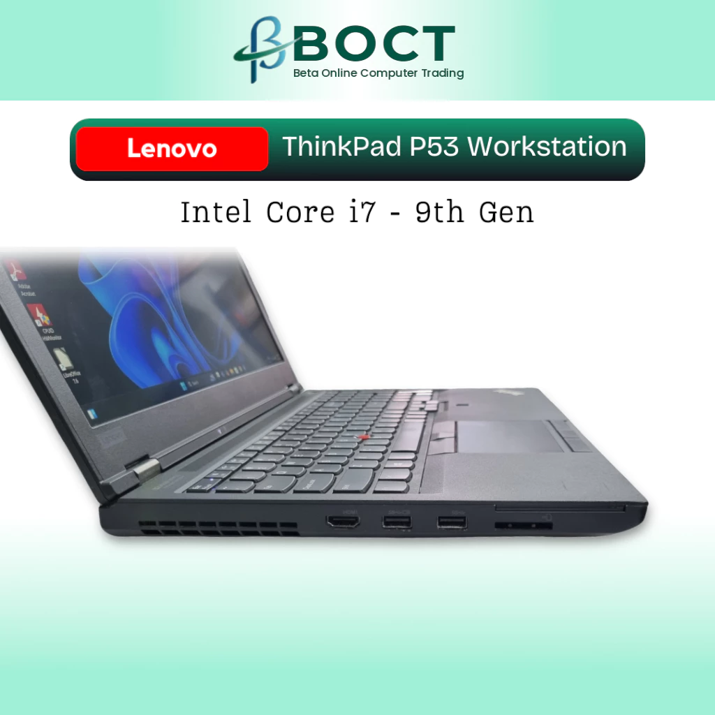 Refurbished Lenovo ThinkPad Mobile Workstation P53 / Intel Core i7 9th Gen / 15.6-inch UHD / Windows 11 Pro - Image 4