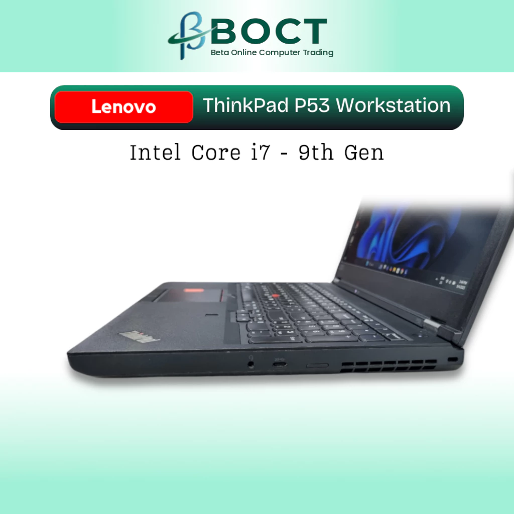 Refurbished Lenovo ThinkPad Mobile Workstation P53 / Intel Core i7 9th Gen / 15.6-inch UHD / Windows 11 Pro - Image 5