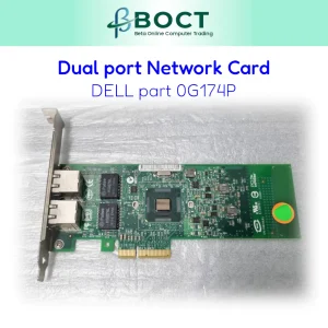 Network Card Dual Port Pro 1000 PCI-e Gigabit Ethernet - Dell 0G174P NIC | Pull-out Item